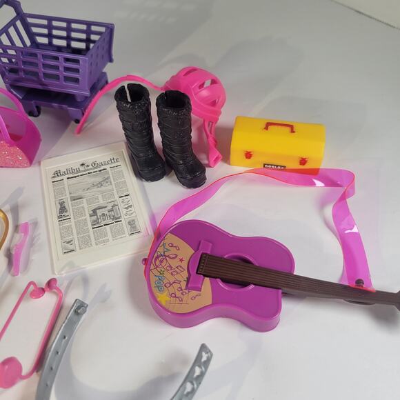 Barbie Doll Accessory Lot  Luggage, Boots, Headphones, Shopping Basket and More - Picture 9 of 16